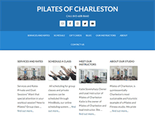 Tablet Screenshot of pilatesofcharleston.com